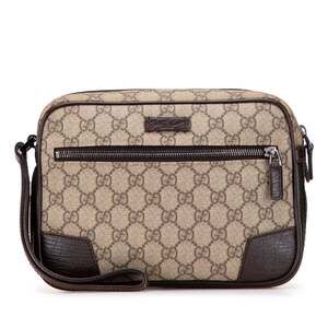 Gucci Front Zip Camera Bag Gg Coated #221872G65B
